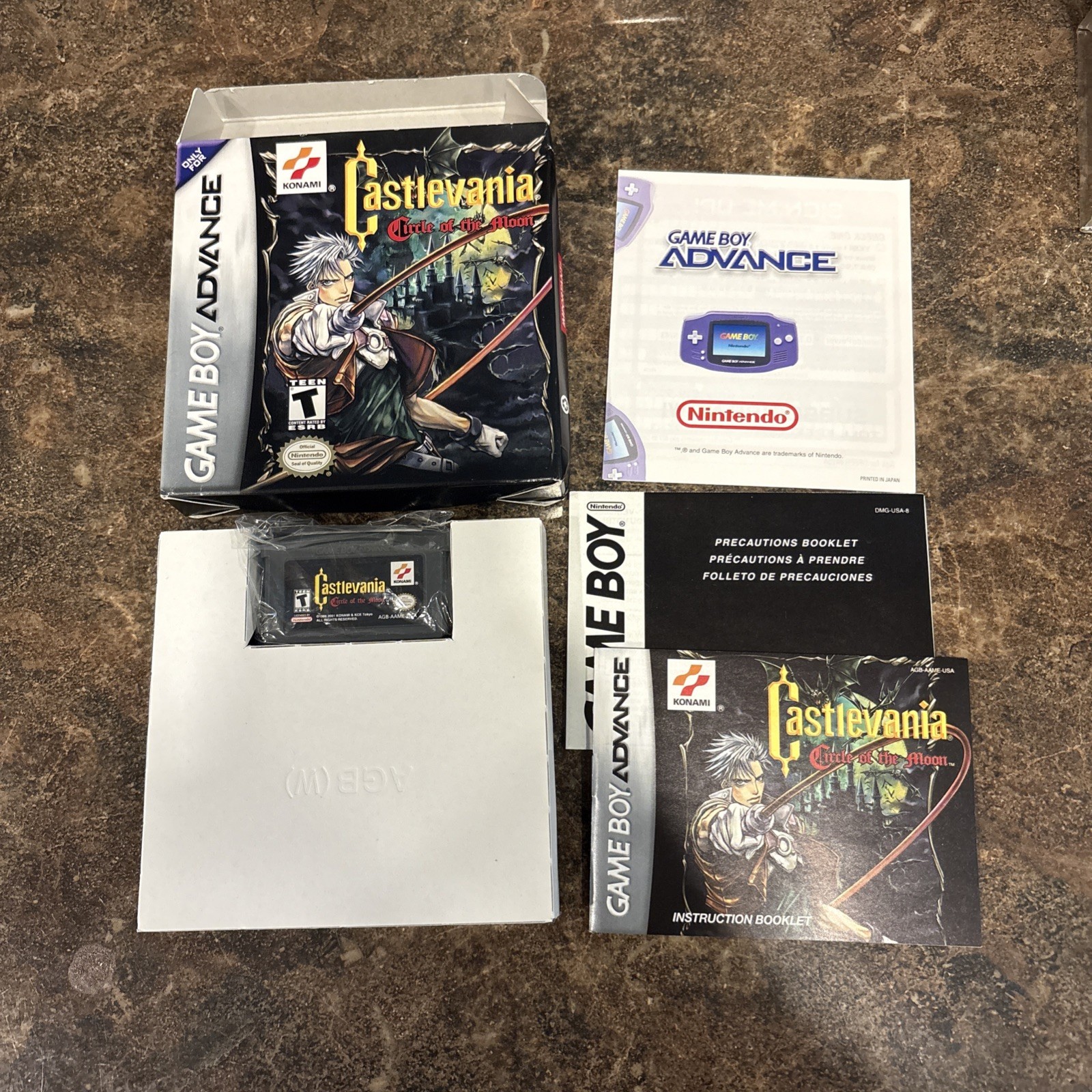 Castlevania: Circle of the Moon (GameBoy Advance/GBA/SP/DS) CIB COMPLETE IN BOX
