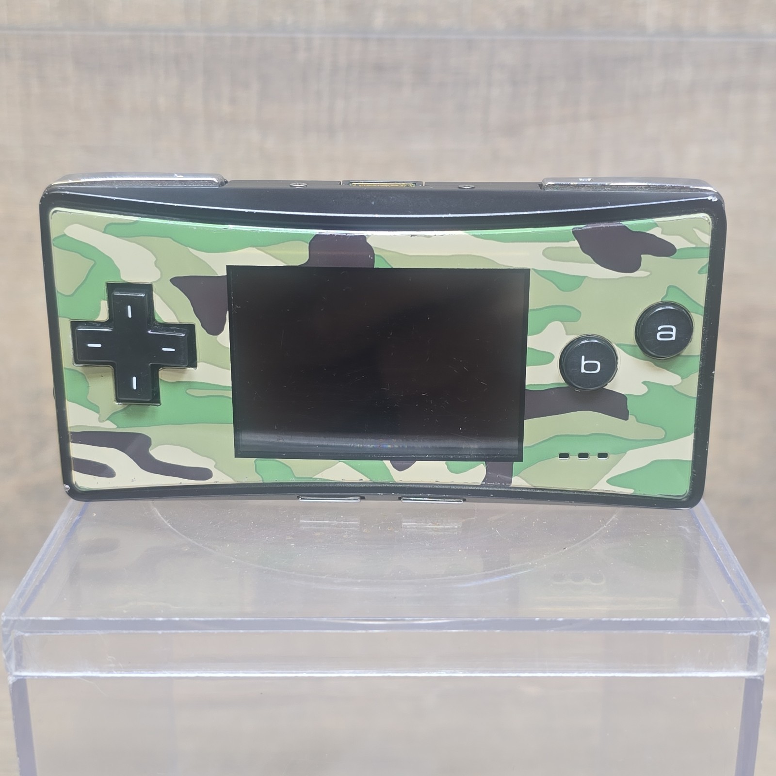 Nintendo Gameboy Micro OXY-001 Camo No Charger For Parts Or Repair Not Working