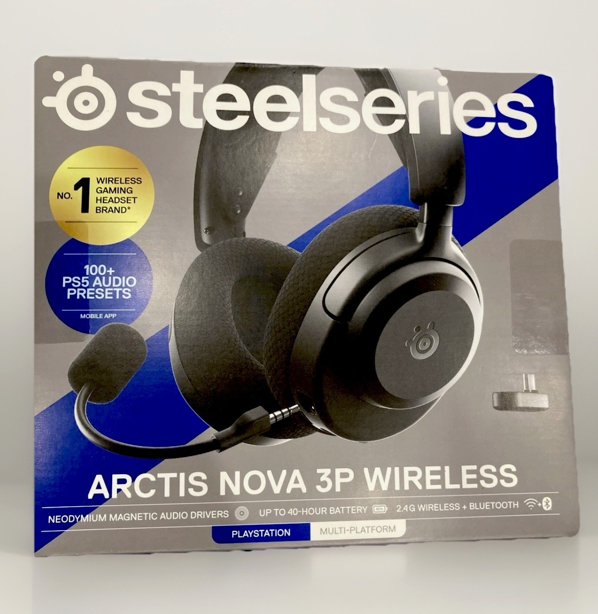 SteelSeries Arctis Nova 3P Wireless Gaming Headset Multi-Platform, Black
