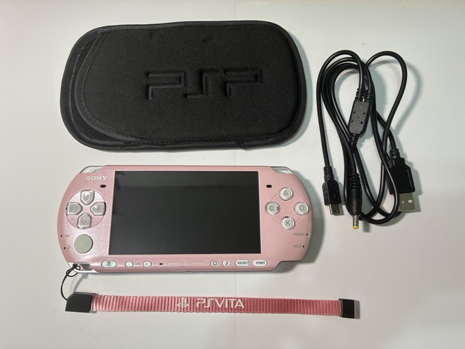 Sony PSP-3000 Blossom Pink Region Free with Charger Case