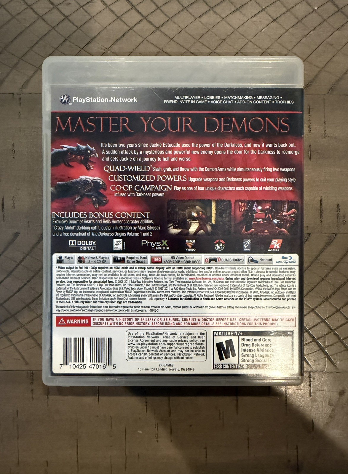 The Darkness 1 & II 2 — Limited Edition; Both CIB (Sony PlayStation 3, 2007)