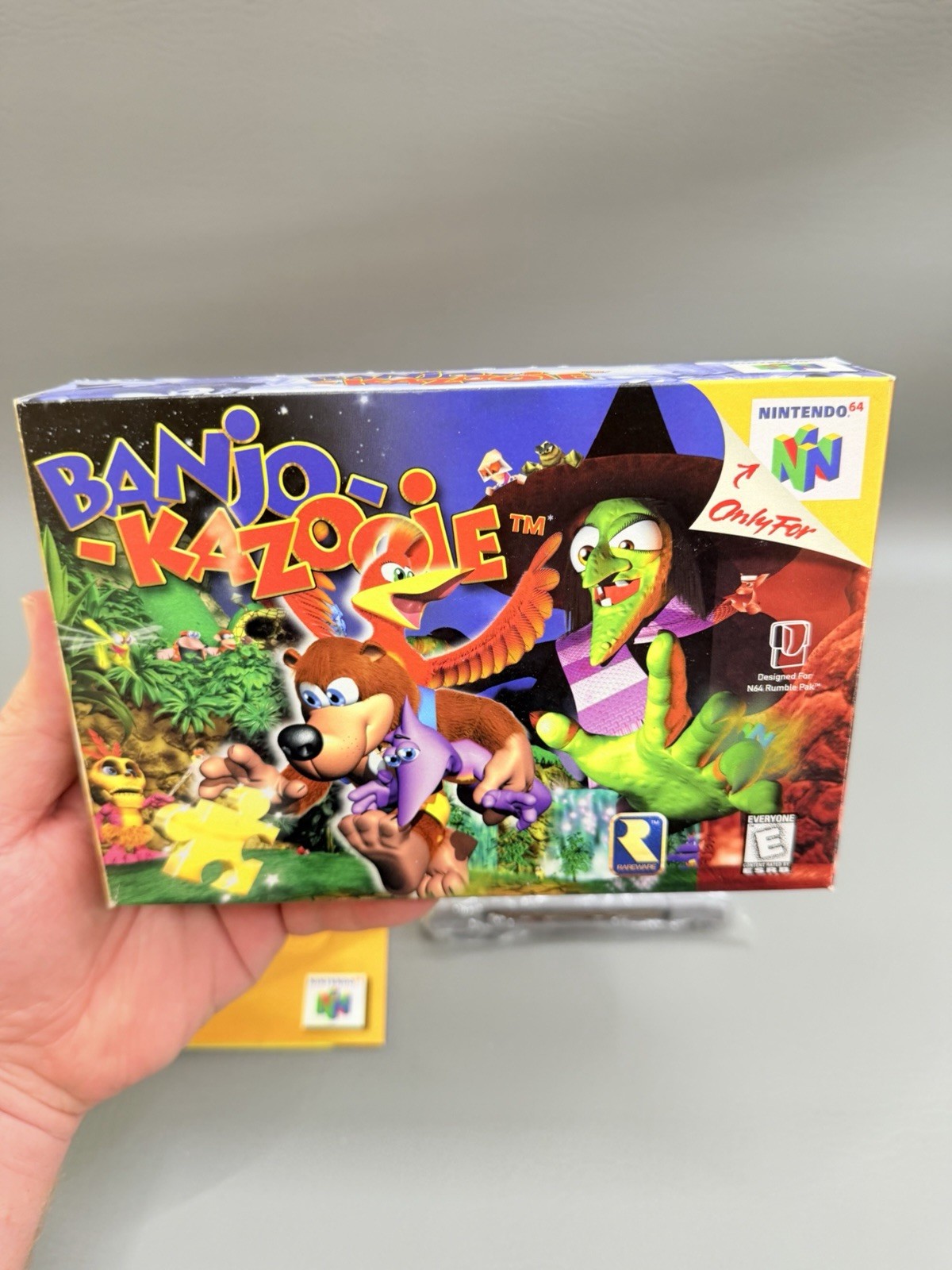 Banjo-Kazooie (Nintendo 64, 1998) N64 CIB Complete – Immaculate Condition