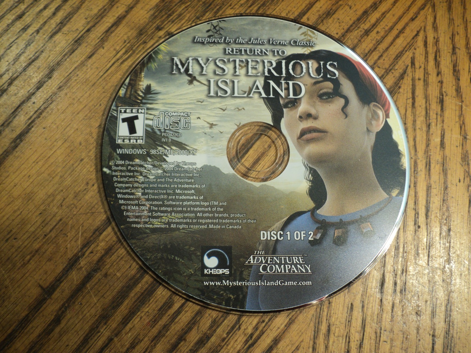 Return To Mysterious Isla (The Adventure Company, 2004) Case, Manual & 2 Disc