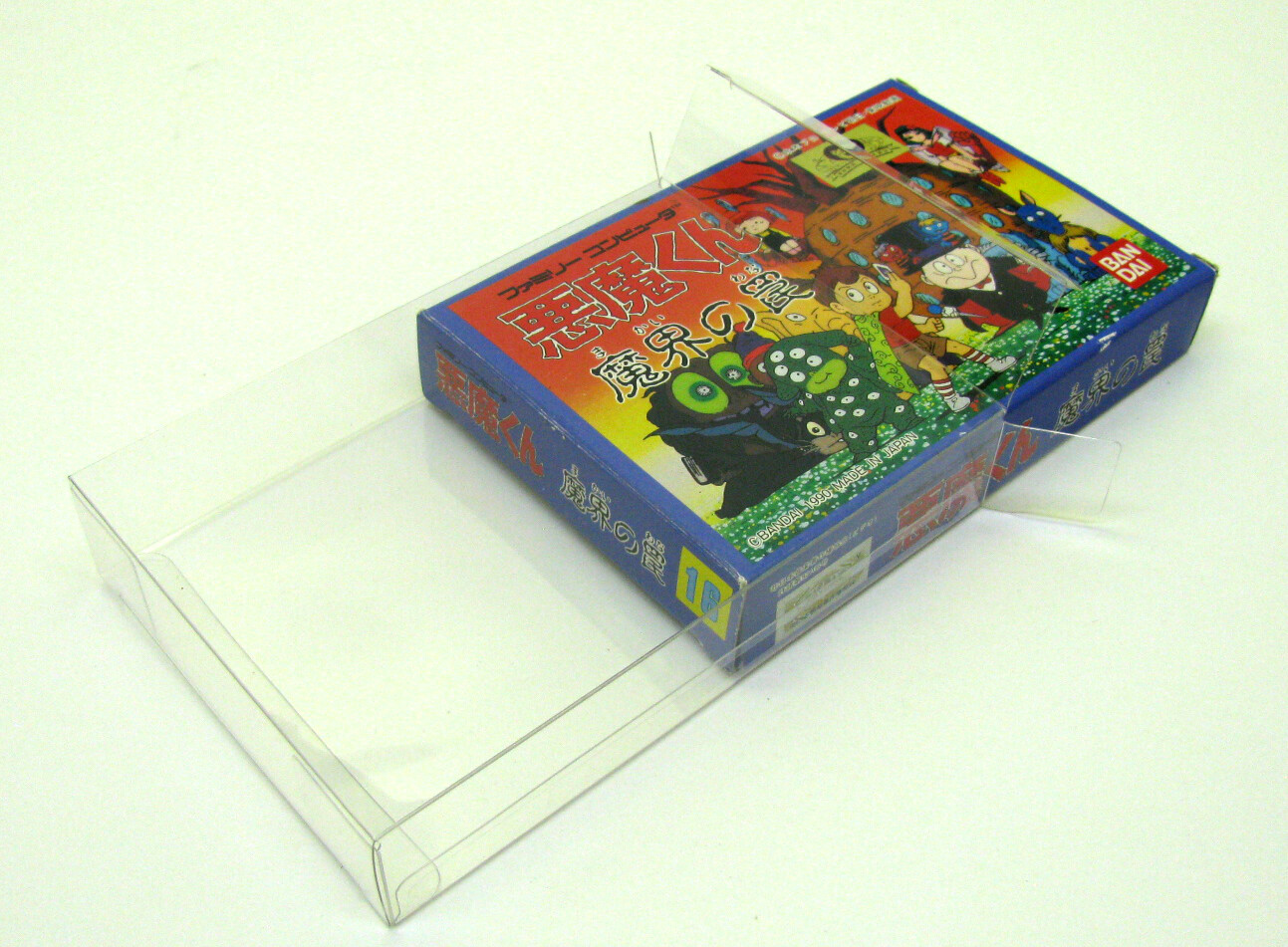 10X NINTENDO FAMICOM MEDIUM CIB GAME – CLEAR PLASTIC PROTECTIVE BOX – READ!