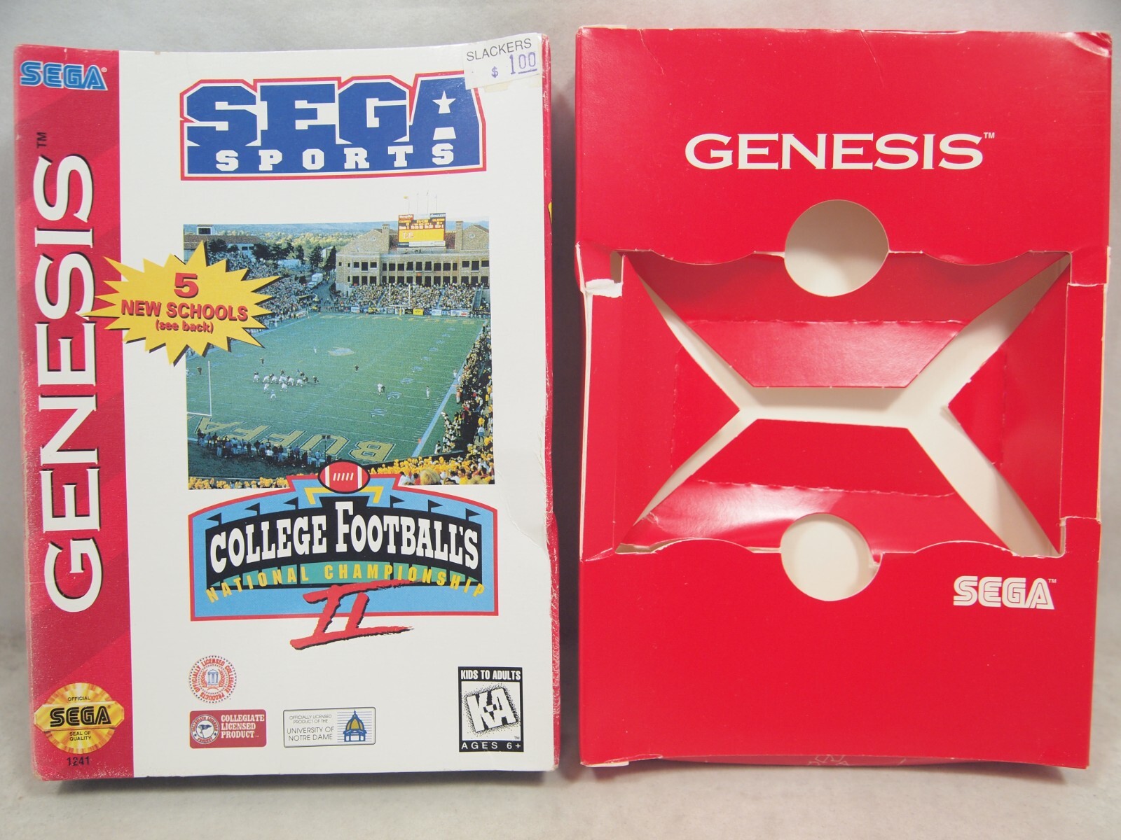 College Football’s National Championship II (SEGA Genesis) Authentic BOX ONLY