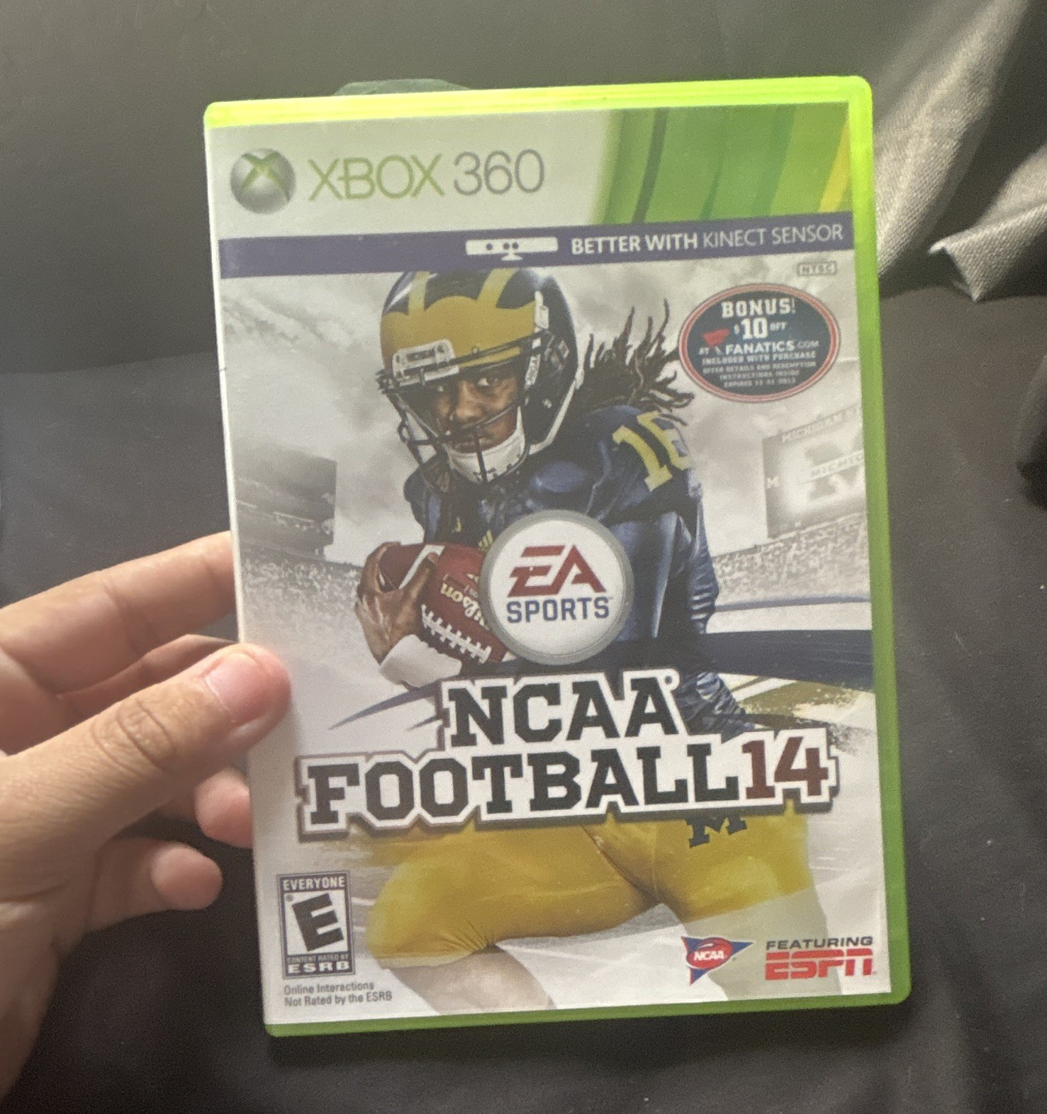 EA Sports NCAA Football 14 Xbox 360 case & Disc TESTED WORKING