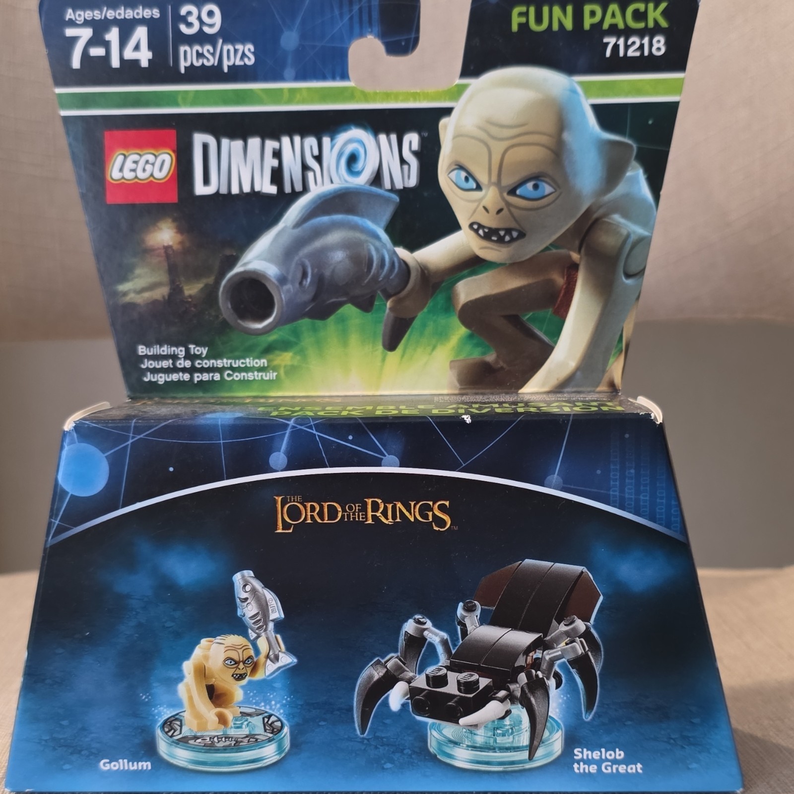 LEGO Dimensions Fun Pack 71218 Gollum & Shelob The Lord of the Rings 3-in-1