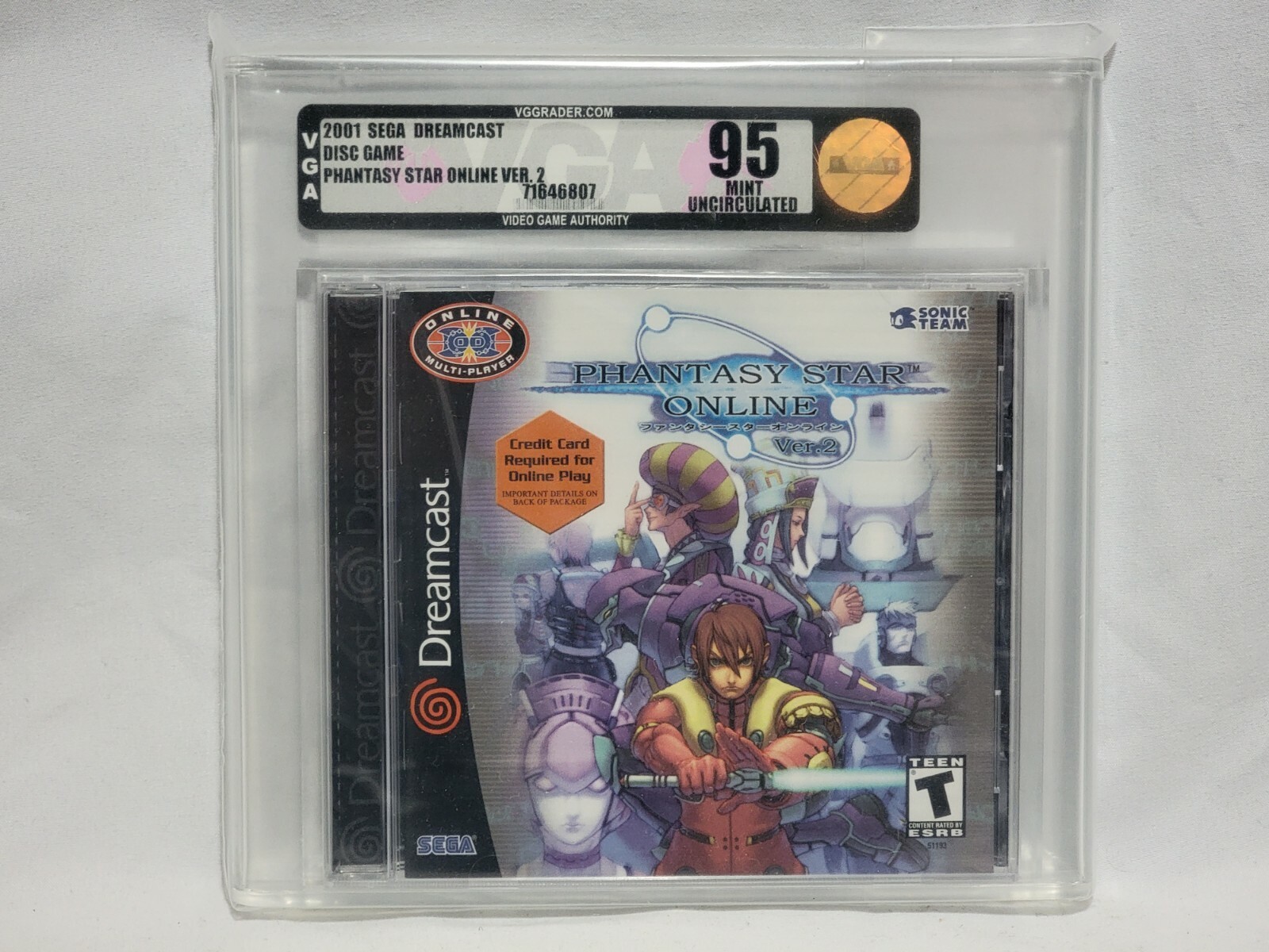 NEW Sega Dreamcast Lot of 5 VGA 95 Mint Uncirculated Games Phantasy Star v2 More