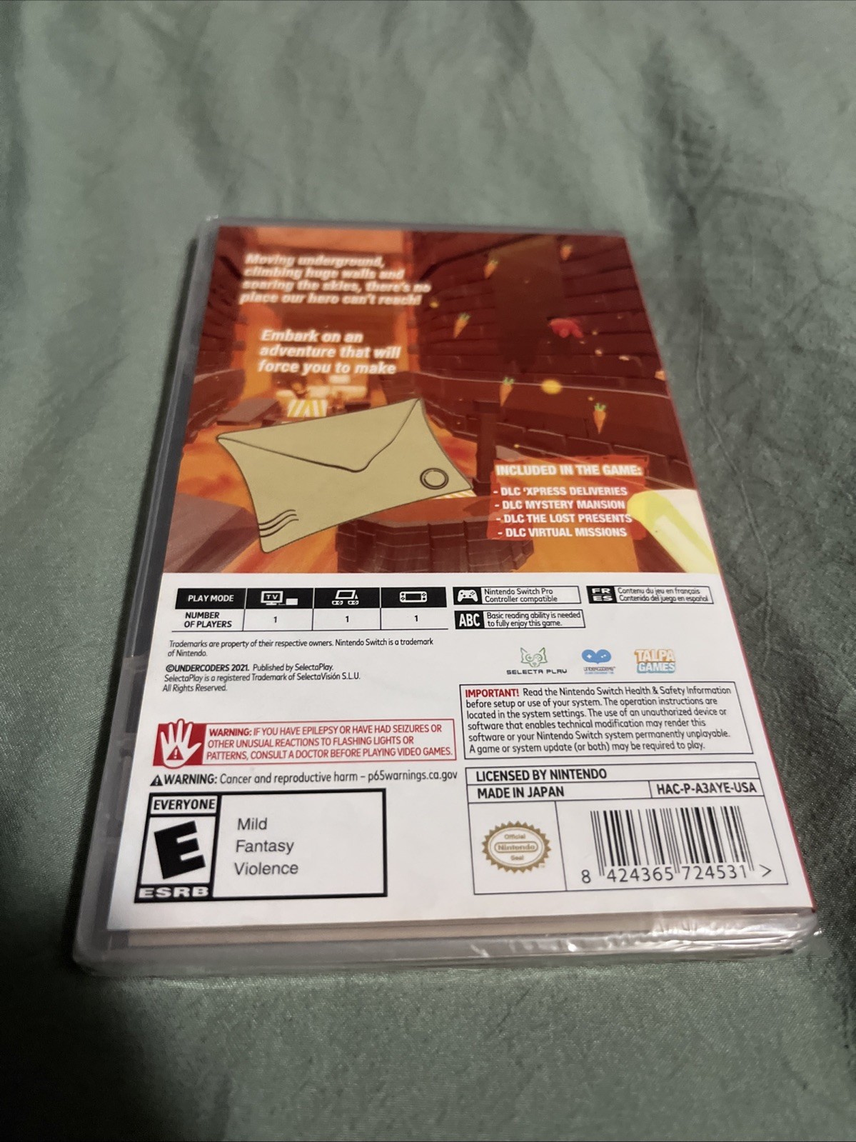 Nintendo Switch Mail Mole Brand New