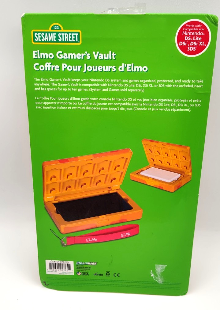 Rare Elmo Gamers Vault Case Nintendo Game Sesame Street New In Package Sealed