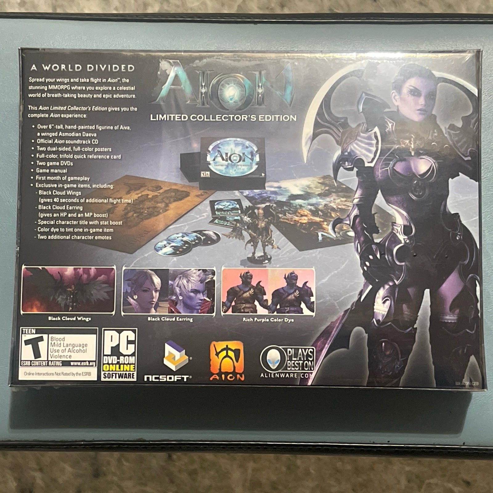 AION Launch 2009 Limited Collector Edition PC Factory Sealed Complete VERY RARE