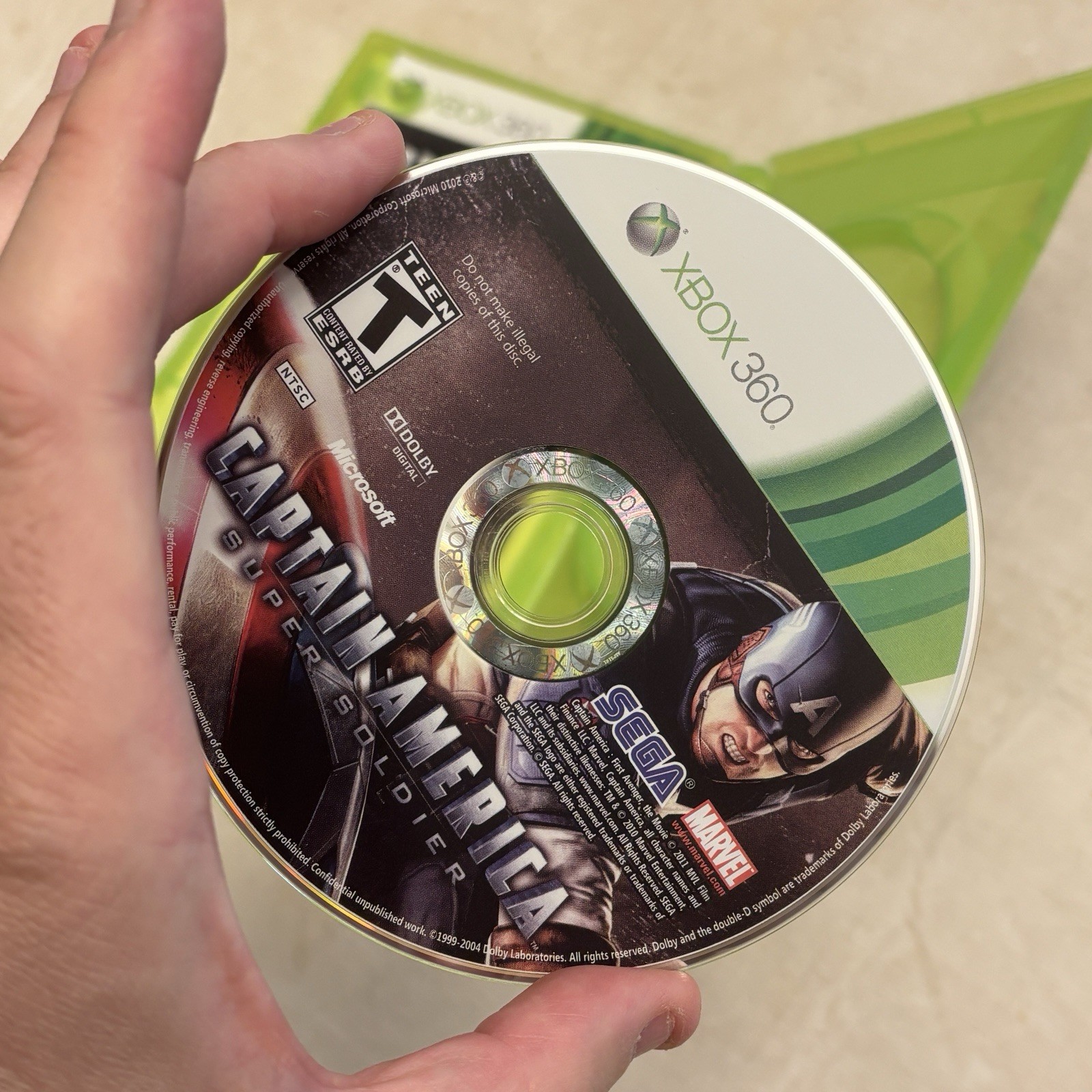 Captain America: Super Soldier Microsoft Xbox 360 2011 Complete TESTED MINT DISC