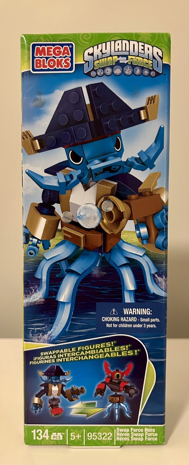 Skylanders – Swap Force – MEGA BLOKS – Wash Buckler 🐙 Rare – BNIFSP