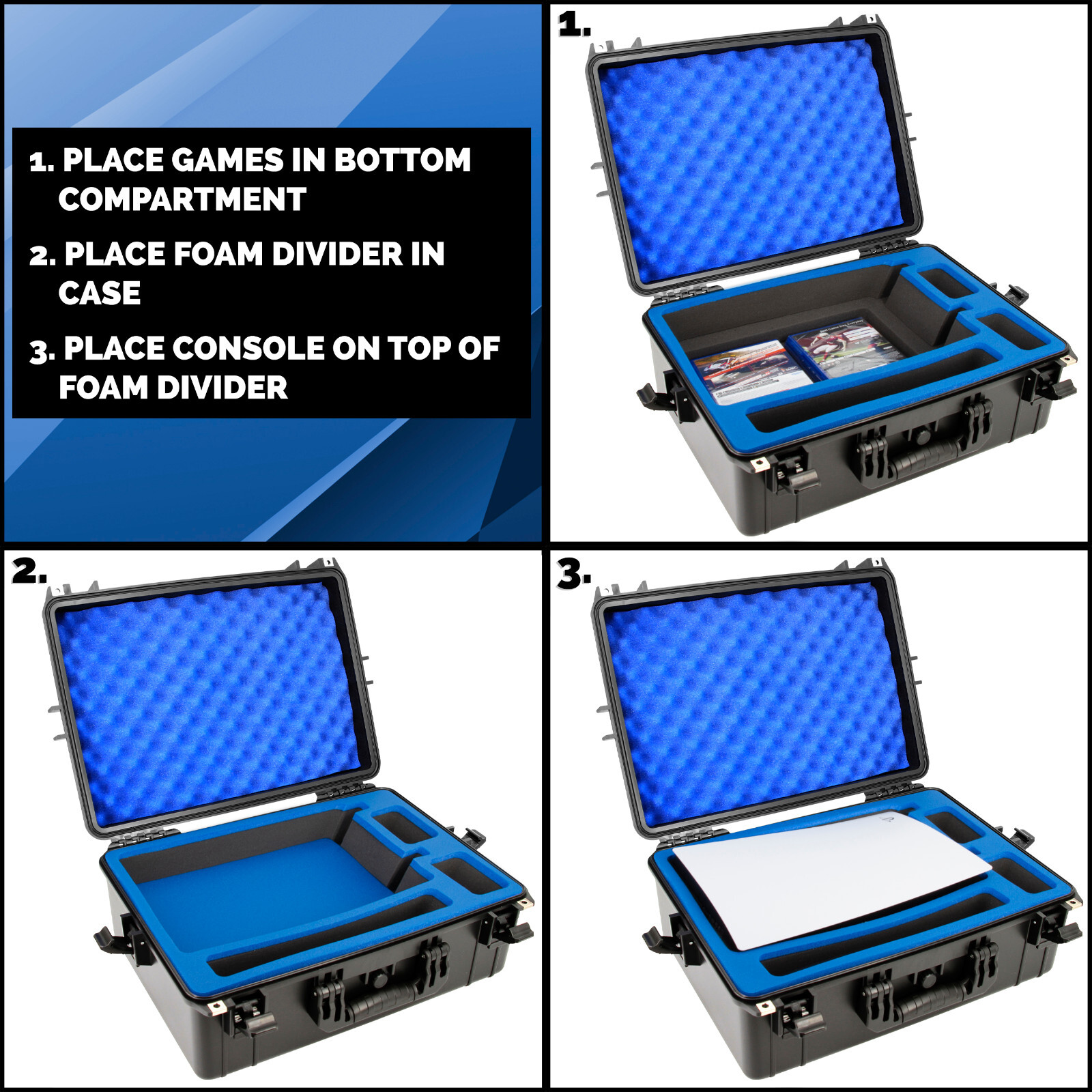 Hard PS5 Case for PlayStation 5 Console and PS5 Accessories Includes Case Only