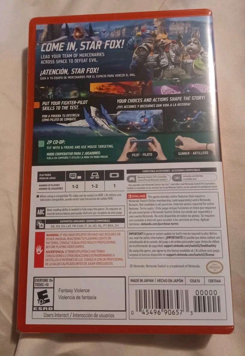 Star Fox ( Nintendo Switch 2 system ) OFFICIAL USA GAME – BRAND NEW SEALED