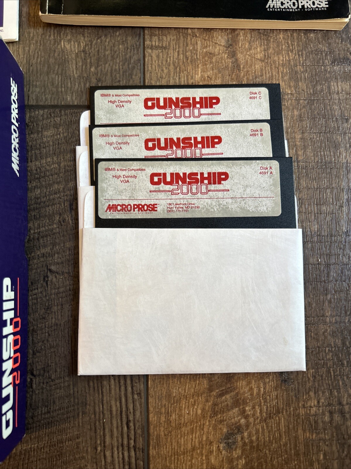 Gunship 2000 (PC, 1991) – 5.25 Inch Floppy