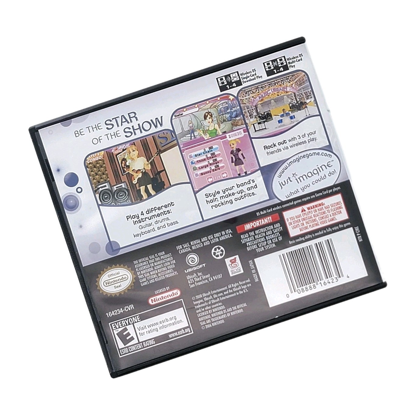Imagine: Rock Star (Nintendo DS, 2008) Video Game Complete With Manuals CIB -B