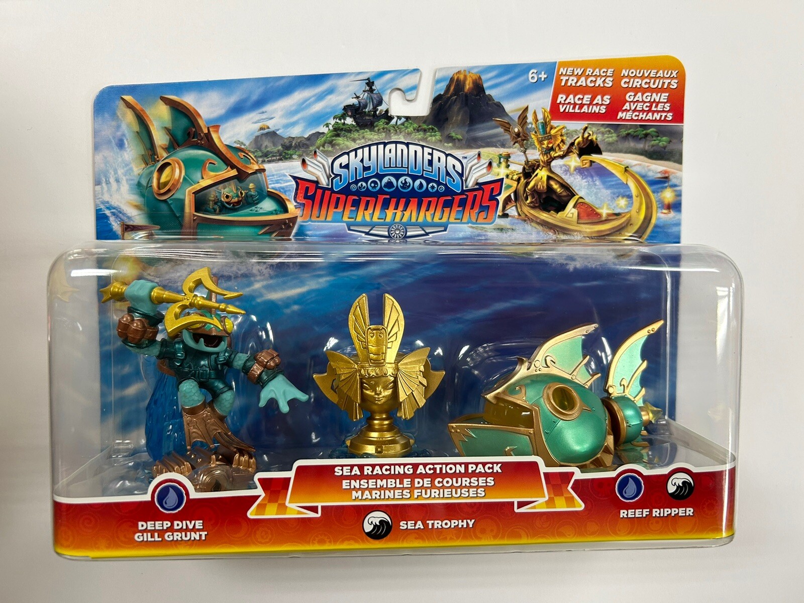 Skylanders Supercharger Sea Racing Action Pack Gill Grunt Sea Trophy (NEW)