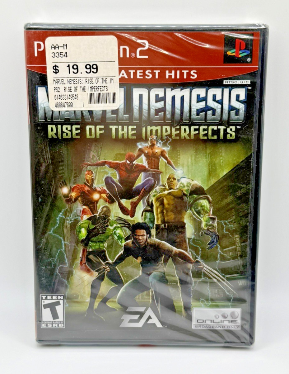 Marvel Nemesis: Rise of the Imperfects (Sony PlayStation 2, 2005) – Sealed, NEW