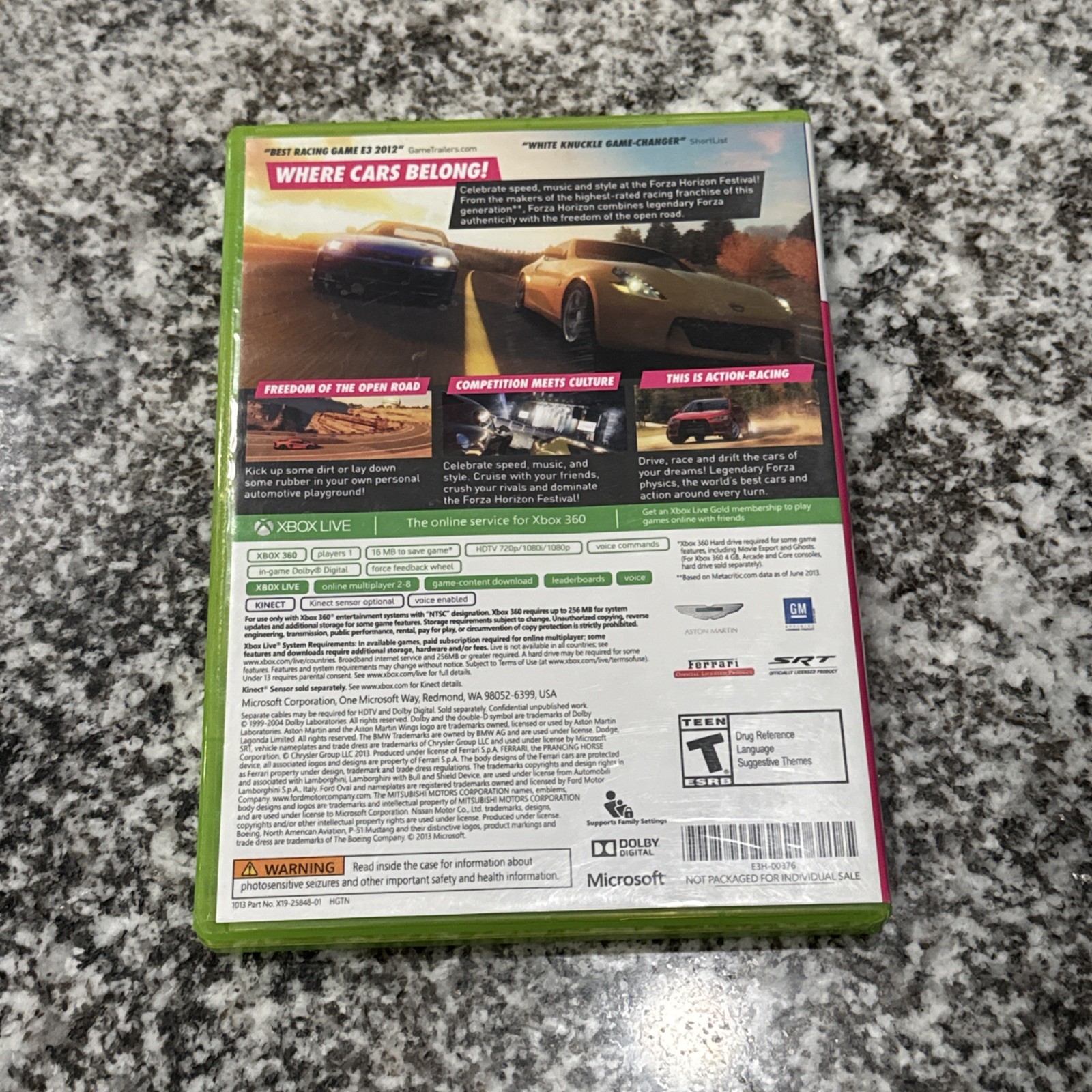 Forza Horizon (Microsoft Xbox 360) Tested Working In Good Preowned Condition