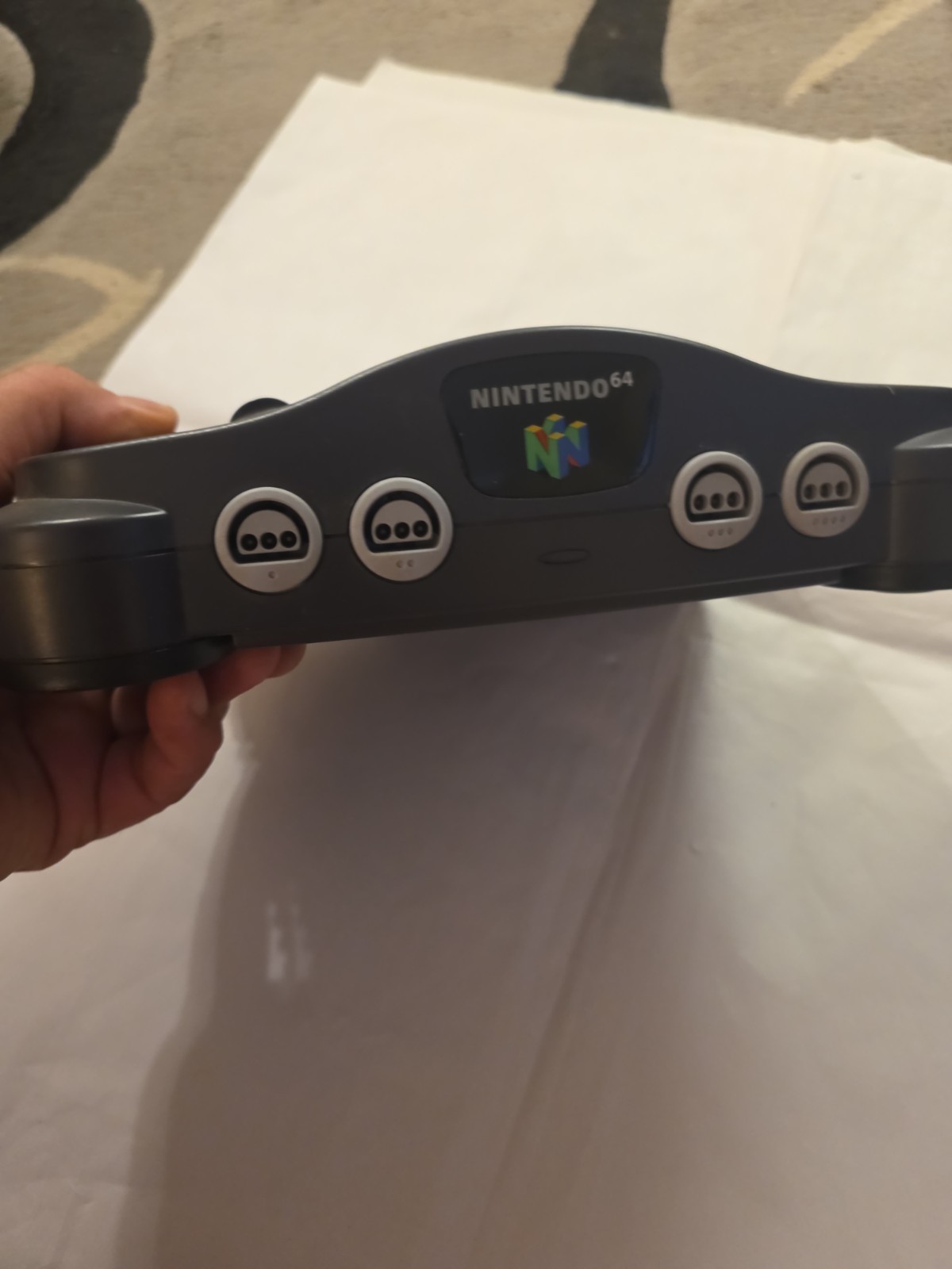 Nintendo N64 Console Only For Parts Or Repair- Powers On No Video