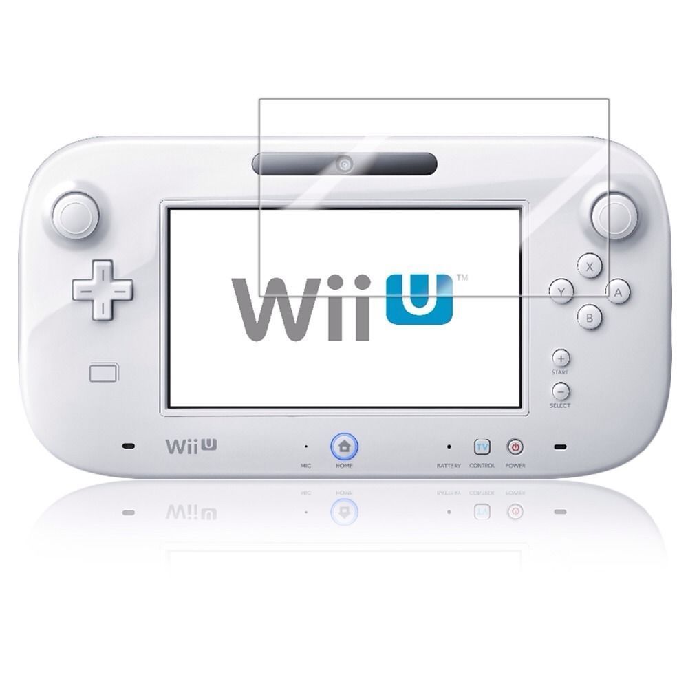 2pcs Clear Screen Protector Film For Nintendo Wii U Gamepad Remote Controller