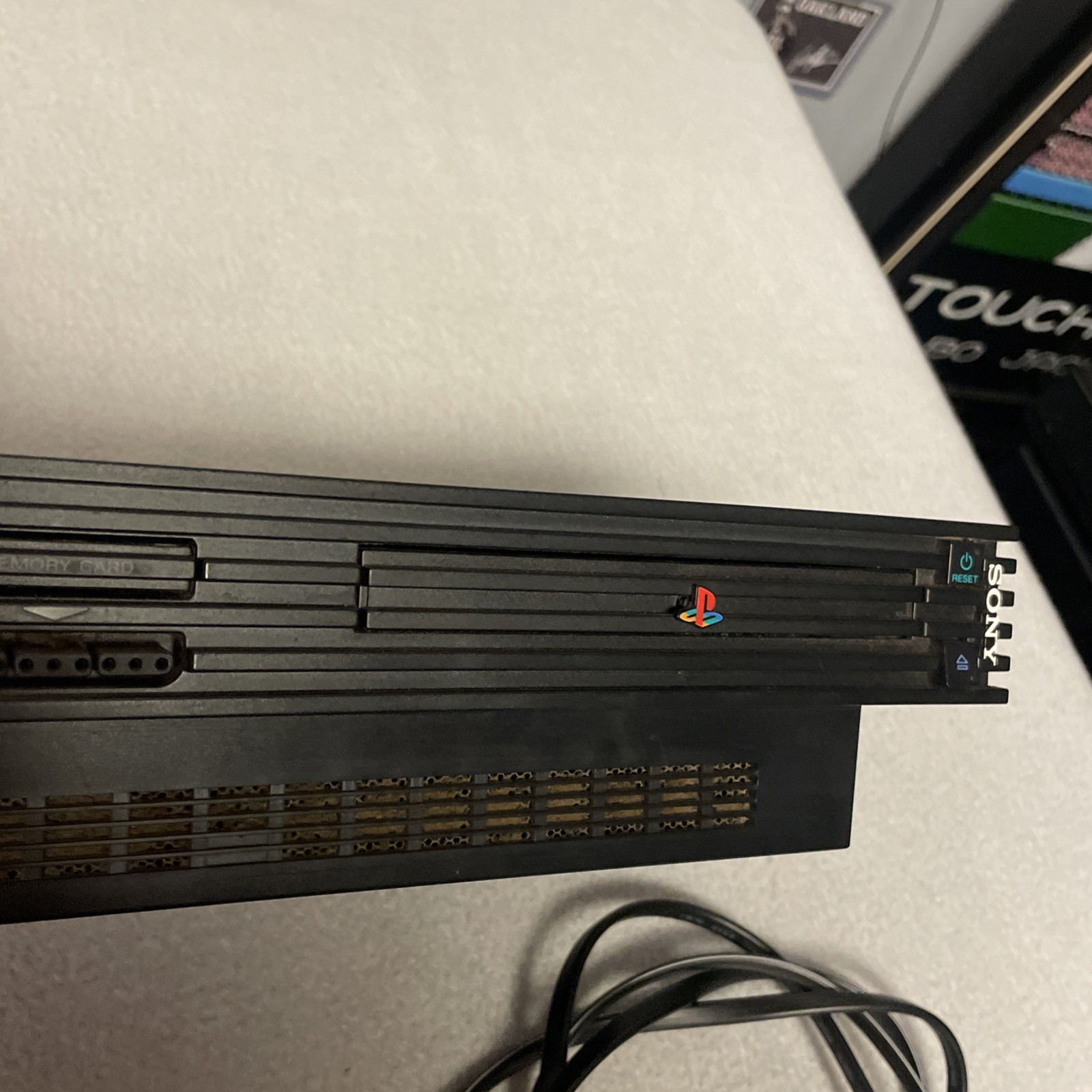 Sony PlayStation 2 PS2 Fat Console with OEM HDD AND Cords + Controller Tested!