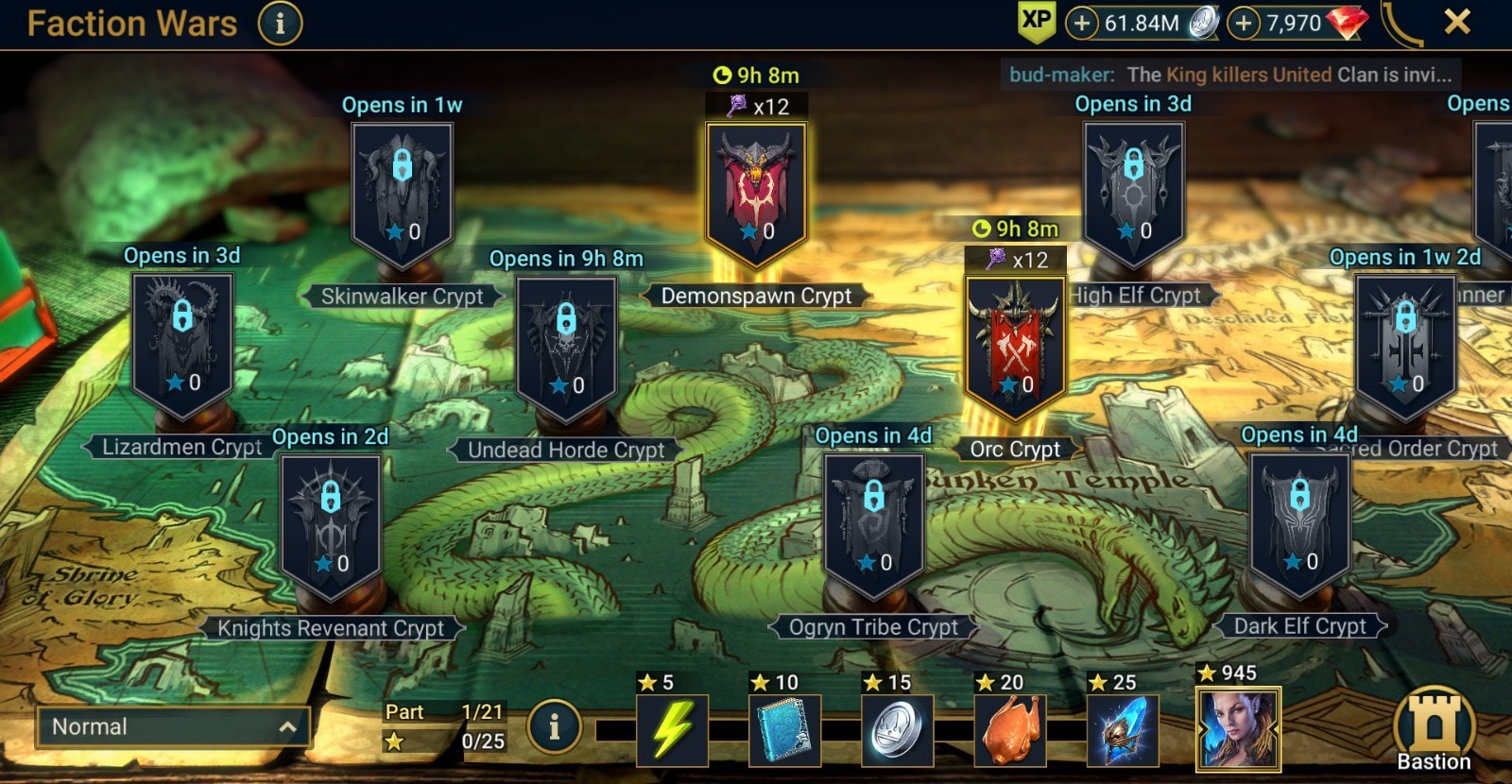 Raid Shadow Legends | Starter with 2 Mythical – Arbais and Mina : 100k energy