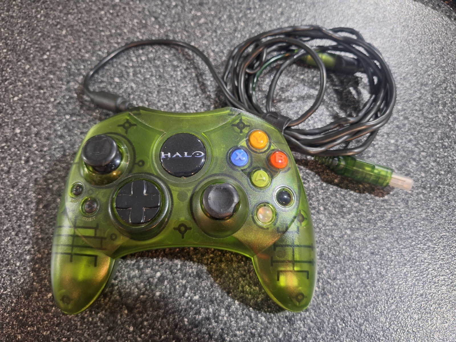 Xbox Limited Special Edition Halo LOGO Green OEM S Type Controller TESTED