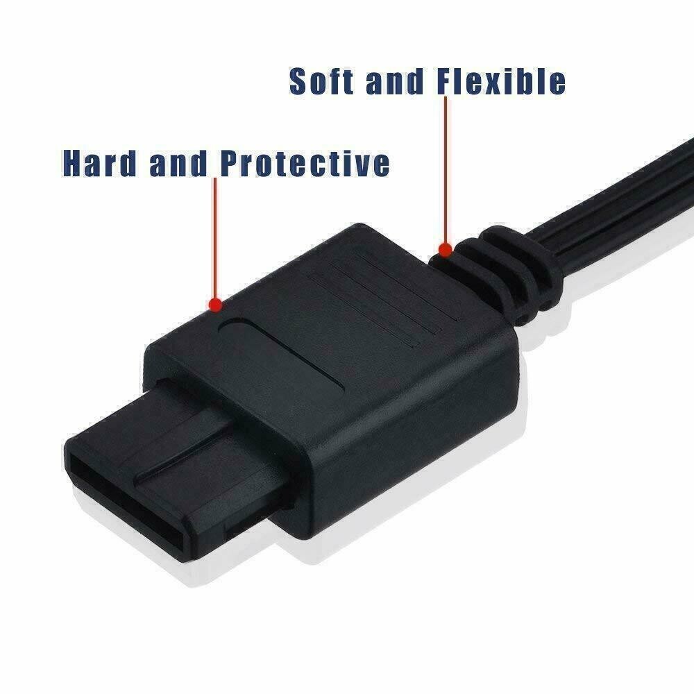 FOR NINTENDO 64 N64 AV AUDIO VIDEO A/V CABLE CORD WIRE TV GAME HTE CABLE 6ft New