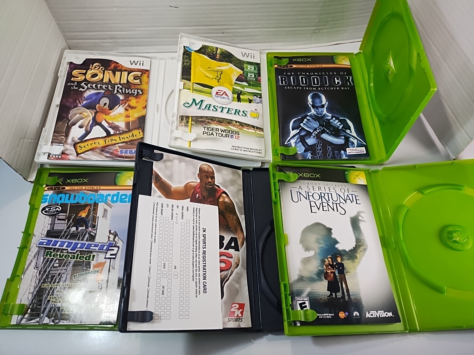 Assorted Lot of 40 Empty Game Cases & Manuals ~ Xbox PlayStation Nintendo Wii