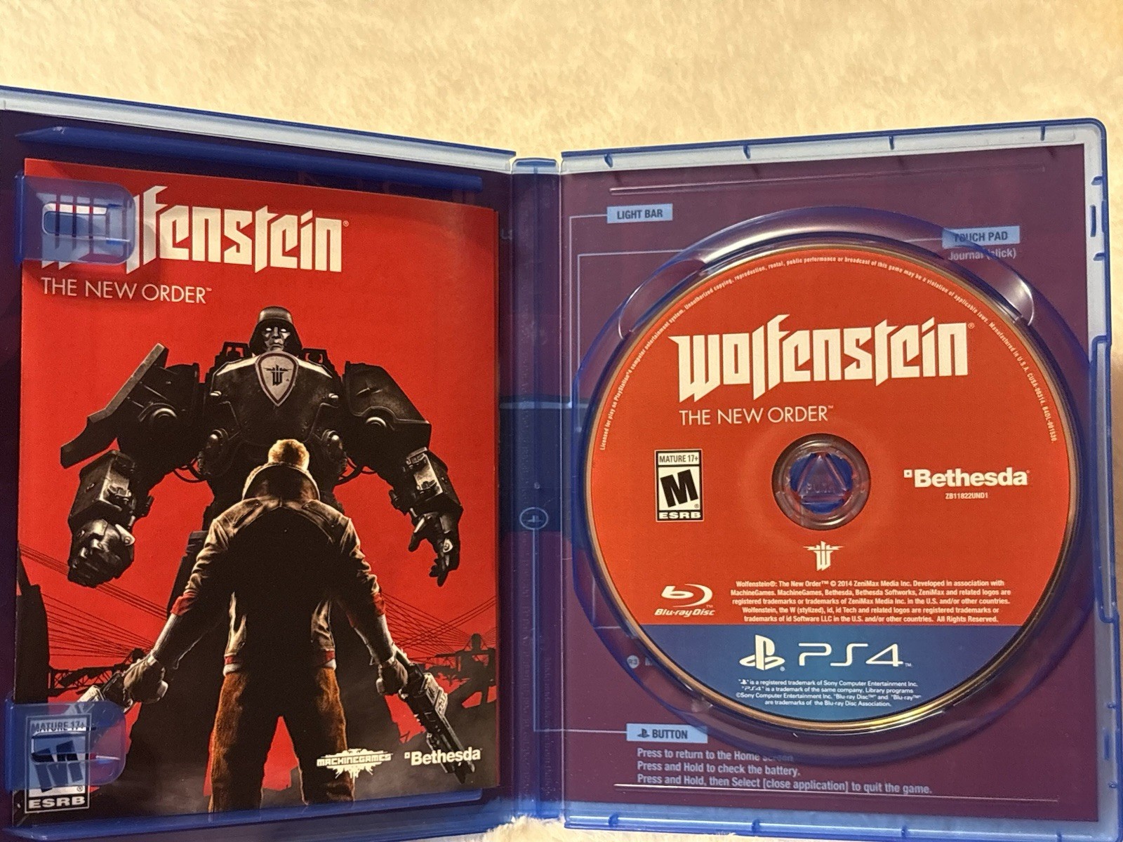 Wolfenstein II: The New Colossus & The New Order PS4 2 Game Bundle Lot CIB