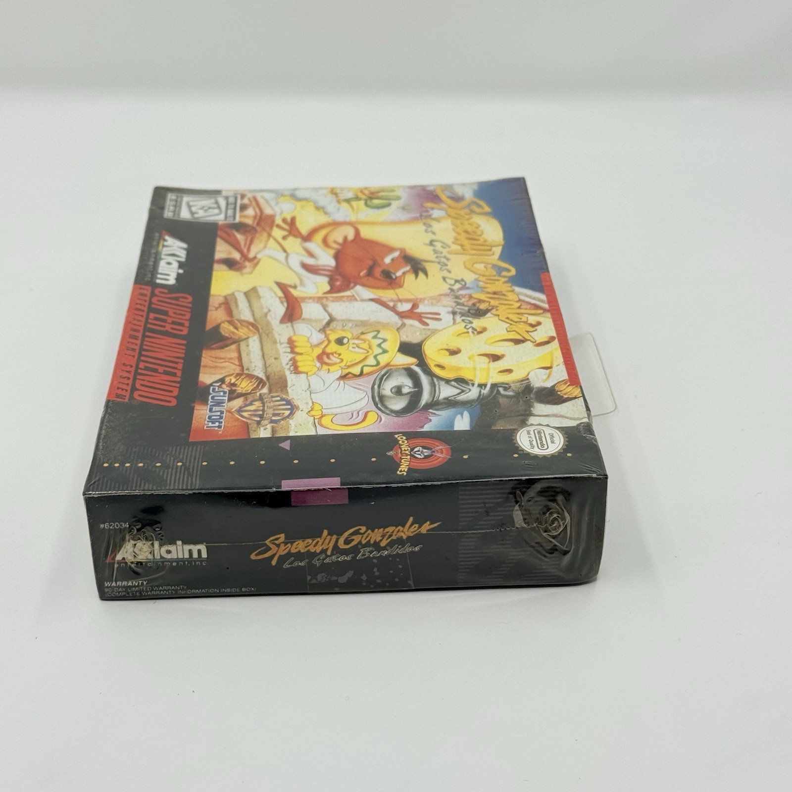 Speedy Gonzales Los Gatos Bandidos SNES Factory Sealed Hang Tab Mexico