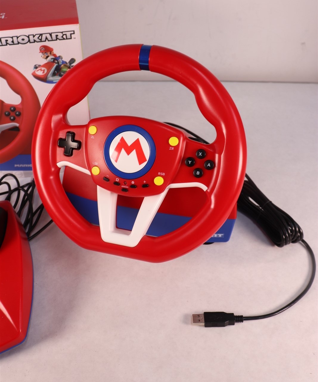 Hori NSW-204U Mario Kart Racing Wheel Pro Mini for Nintendo Switch Open Box