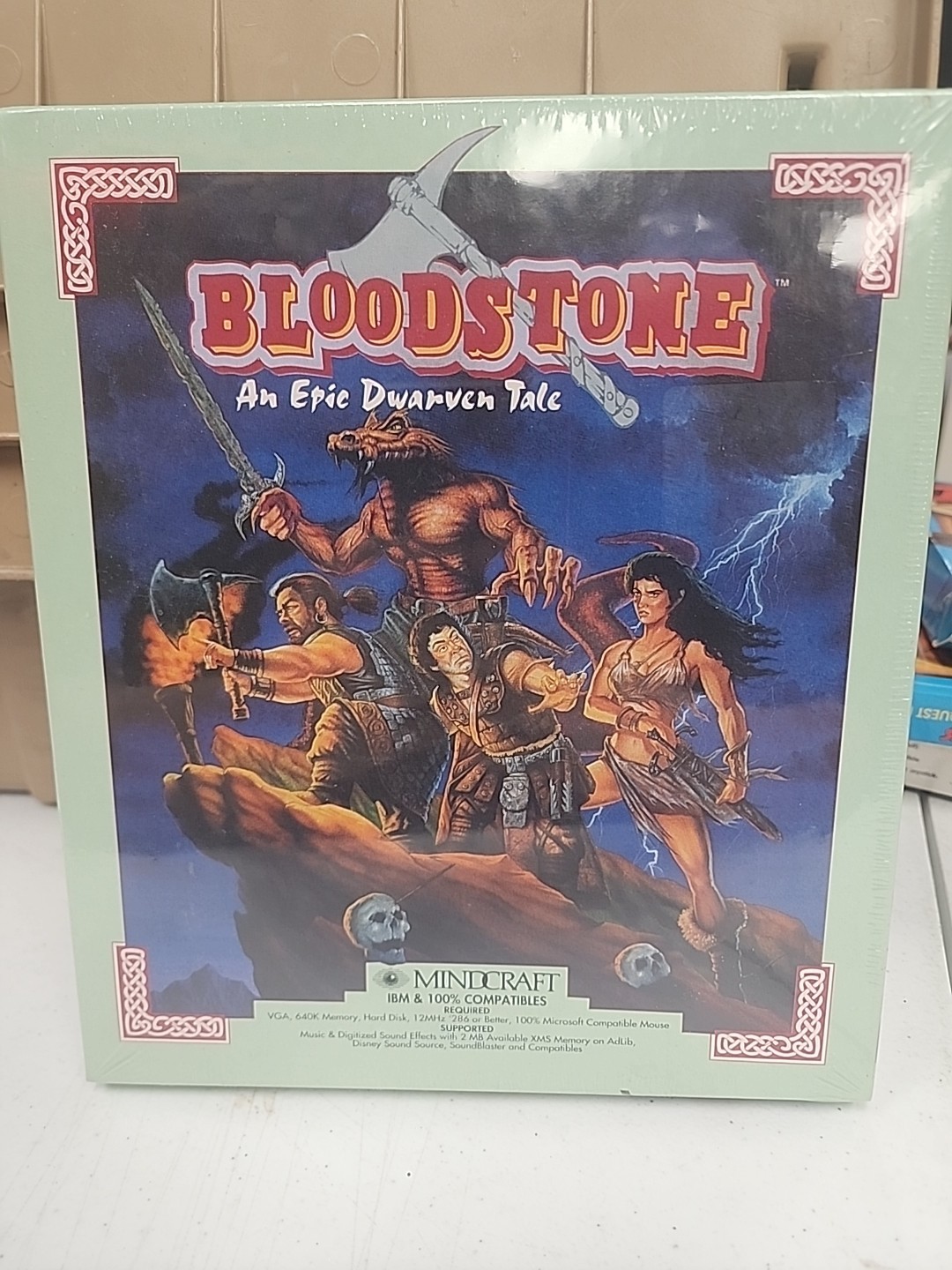 Bloodstone: An Epic Dwarven Tale, 1993, Big Box, New & Sealed. T-11