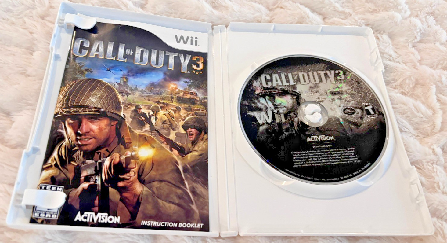 Wii 6 Games Call of Duty 3, Zumba Fitness, Deer Drive 3, Kongfu Panda, Spong Bob