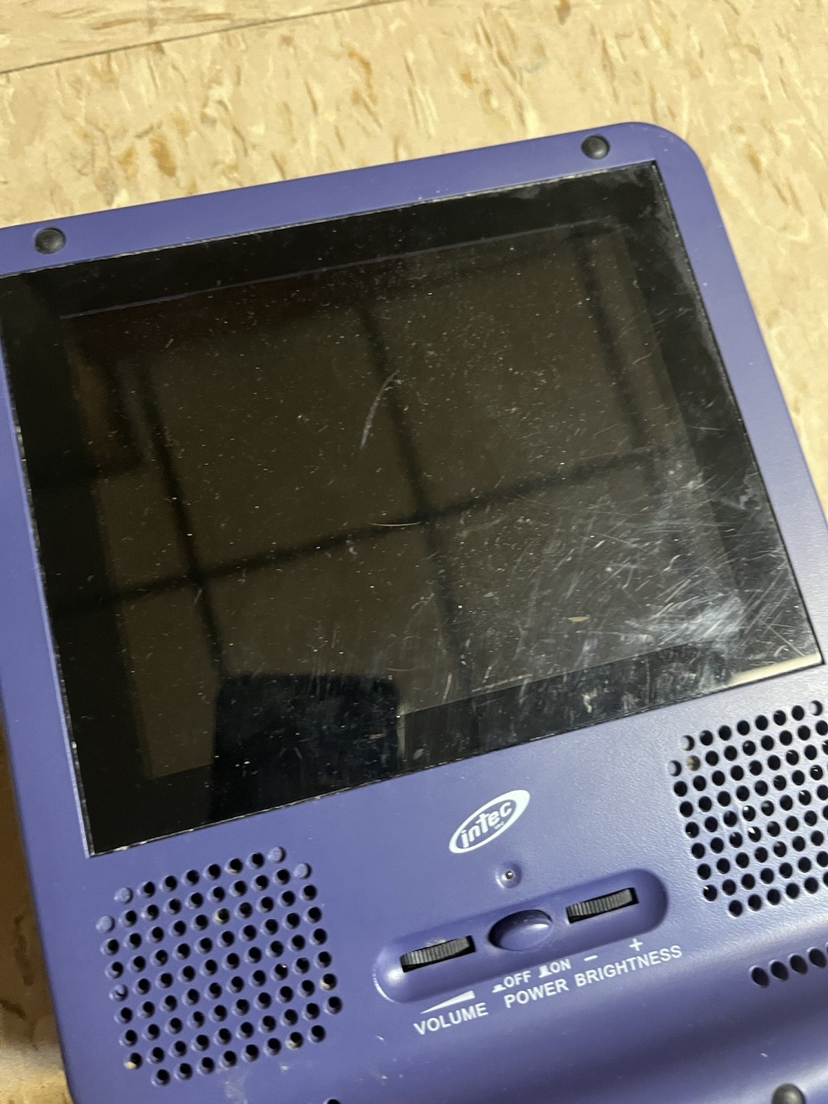 Intec Indigo Portable 5” LCD Screen For Nintendo GameCube Tested Missing Dongle
