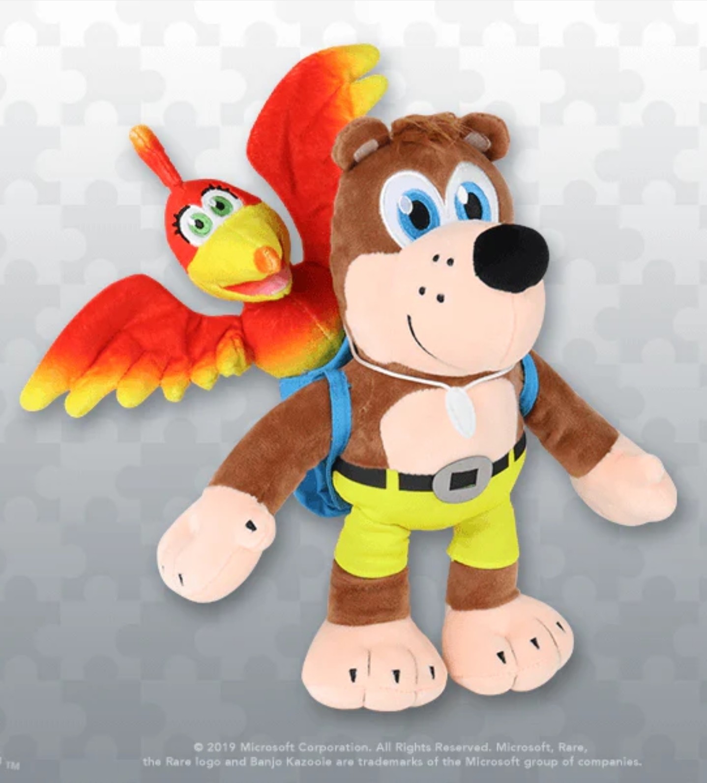 Official RARE Banjo-Kazooie Plush 9″ Plushie W/ Backpack – Brand New