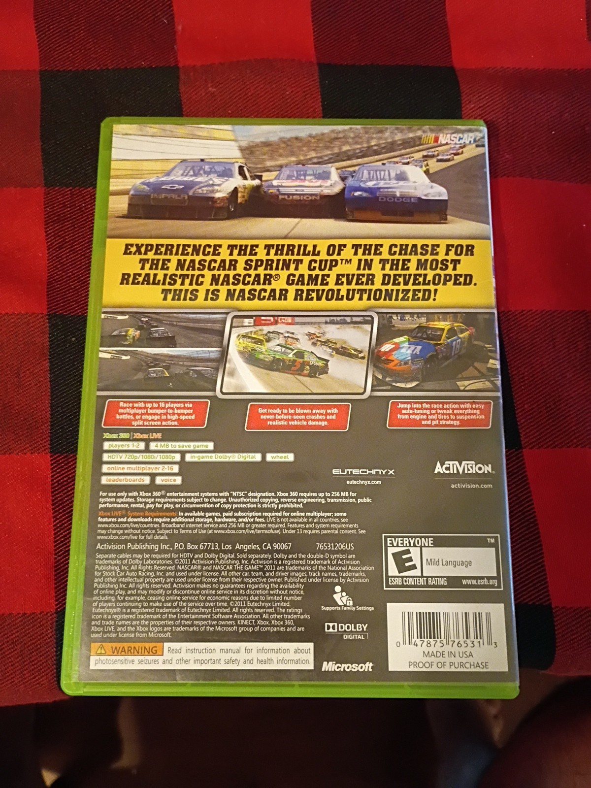 Nascar 2011 the game xbox 360