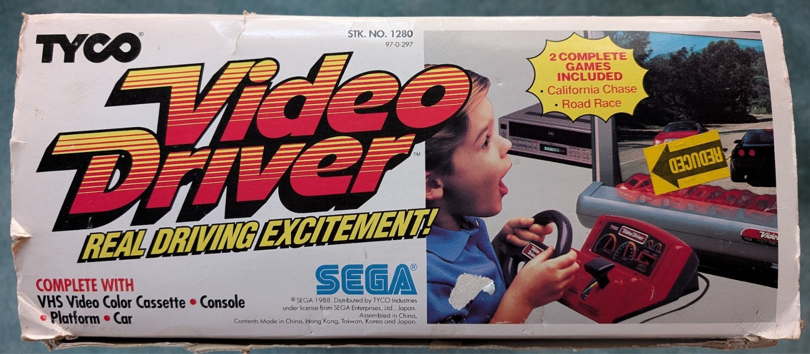 NEW 1989 Sega Tyco Video Driver VHS Video Game Instructions Complete Rare Retro