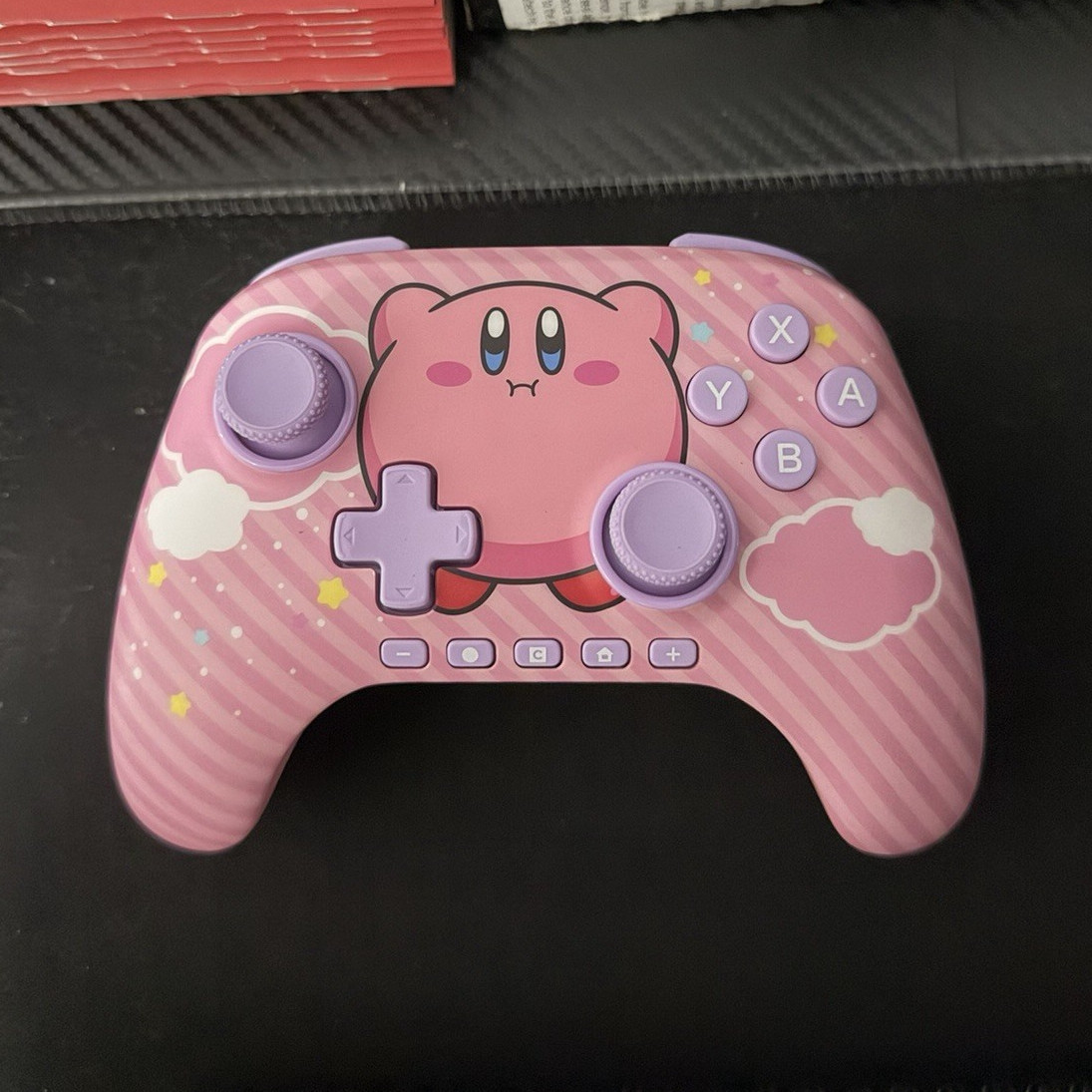 PowerA Kirby Wireless Video Game Controller Pink/Purple Plastic Material