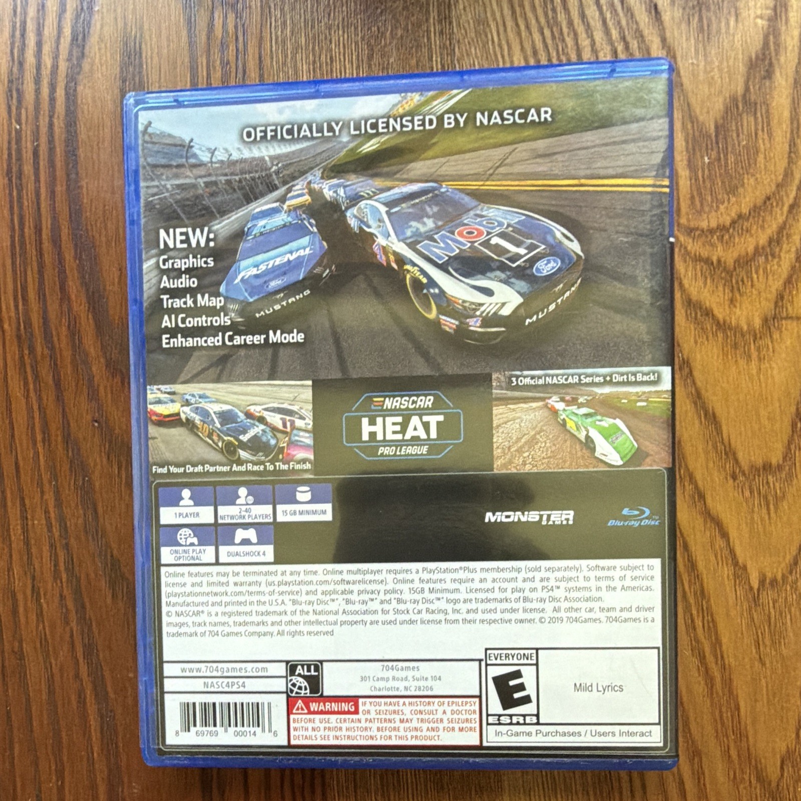 704Games NASCAR Heat 4 Sony PlayStation 4 Multiplayer Online E-Everyone 2019