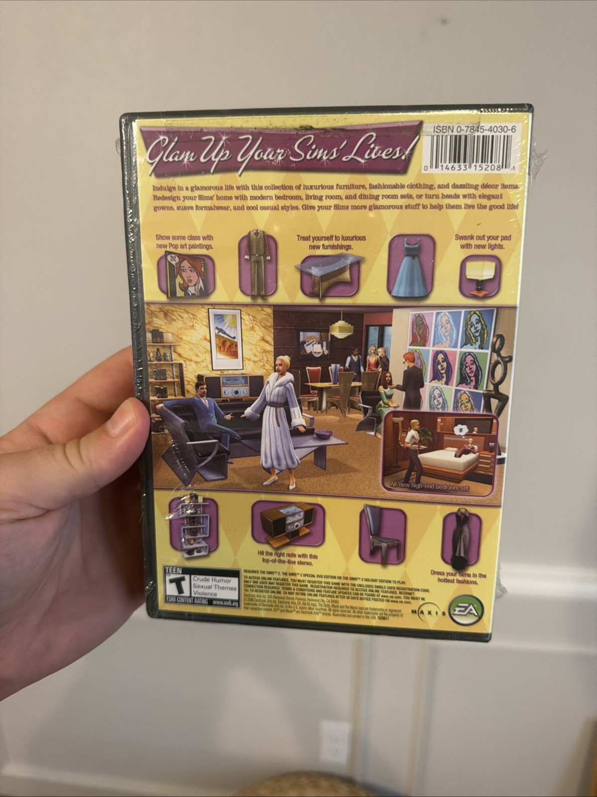Sims 2: Glamour Life Stuff (PC, 2006)