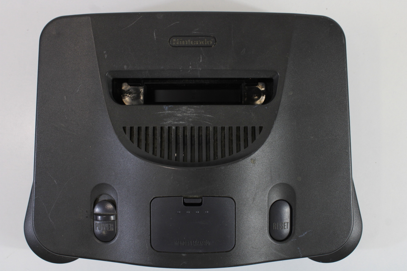 Nintendo 64 N64 Black Charcoal Gray Console Used OEM Replacement Shell Japan #14