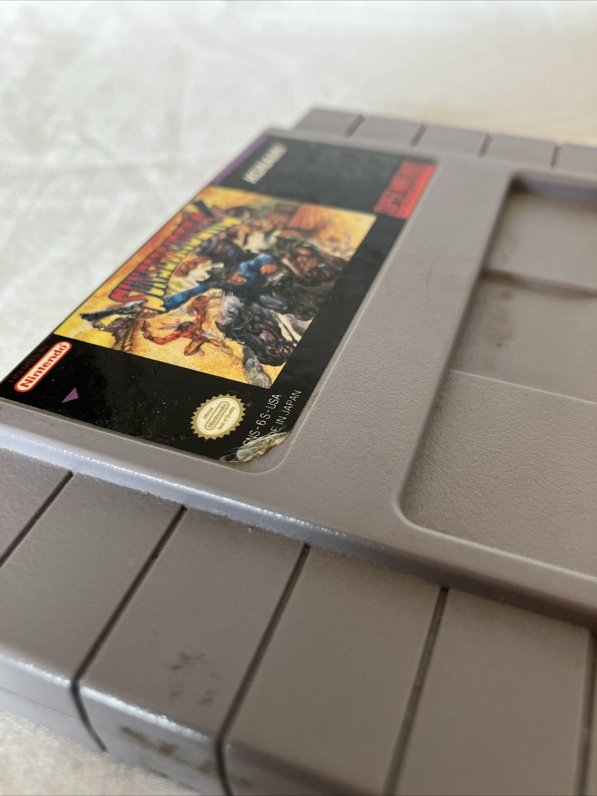Konami Sunset Riders Game Cartridge for Super Nintendo SNES NTSC-U/C US/Canada