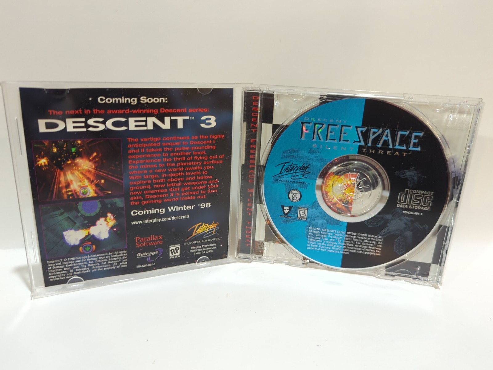 Descent: Freespace Silent Threat – Windows PC Game expansion ( Interplay, 1998)