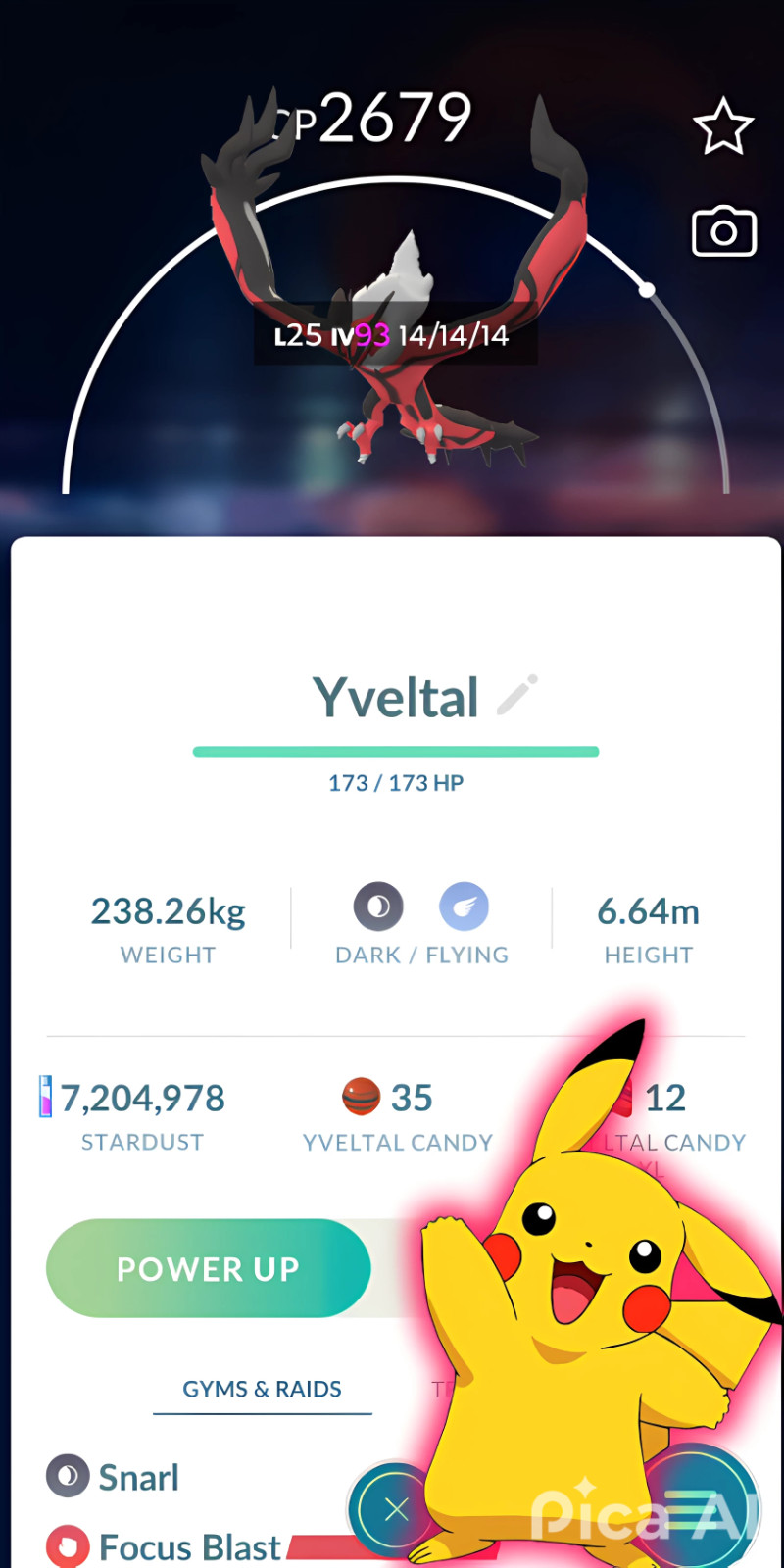Yveltal | immediate exchange ✨ | Pokemon Trade Go ✨
