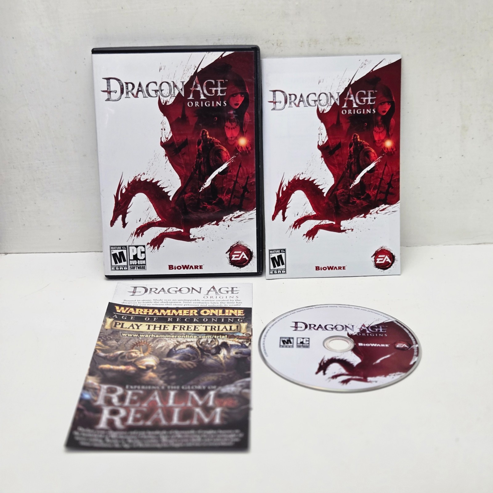 Dragon Age Origins (PC, 2009) CD-ROM Complete CIB