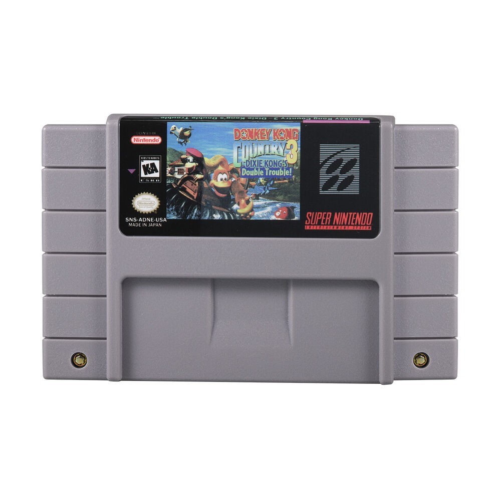 Classic Card Donkey Kong Country Super Nintendo SNES Tested Working