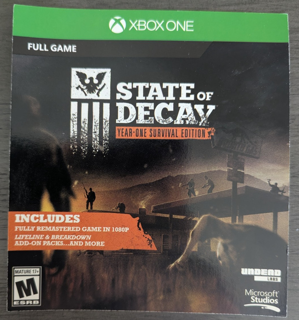 State of Decay Year-One Survival Edition (Day One) (Microsoft Xbox – Digital)